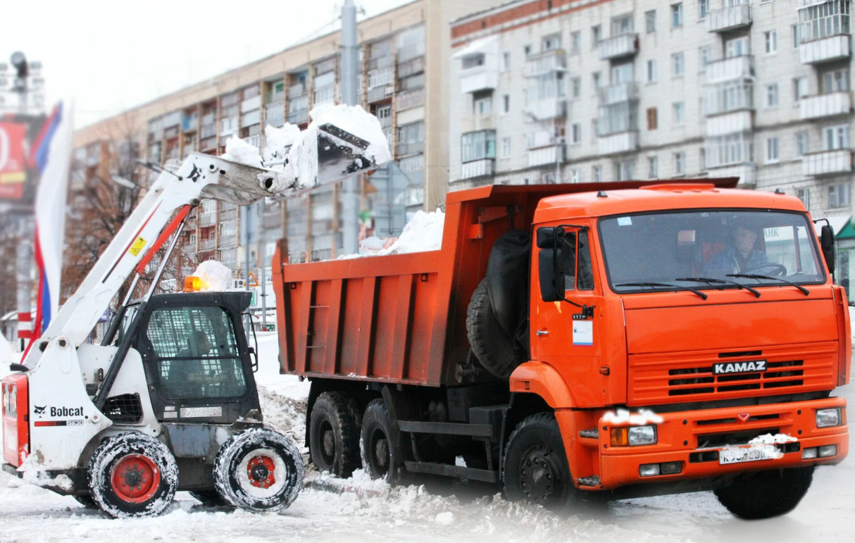 Вывоз снега самосвалом